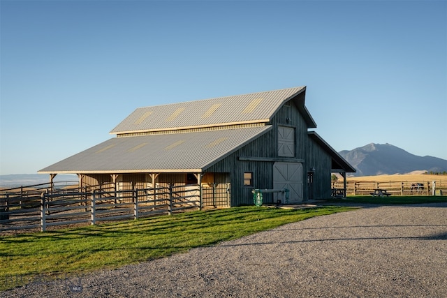 370 Star Ridge Rd, Bozeman, MT 59715 - horse barn with a mountain view