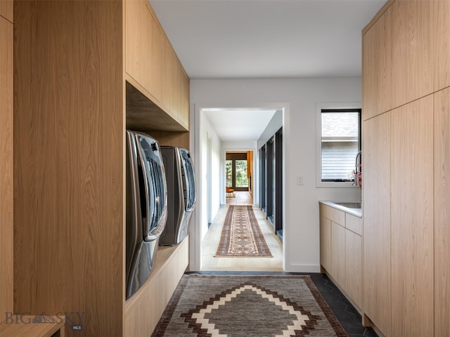 370 Star Ridge Rd, Bozeman, MT 59715 - laundry room with cabinet space and washer and dryer