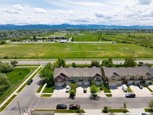 4364 Brookside Ln, Bozeman, MT 59718 - aerial view of residential area featuring a mountainous background