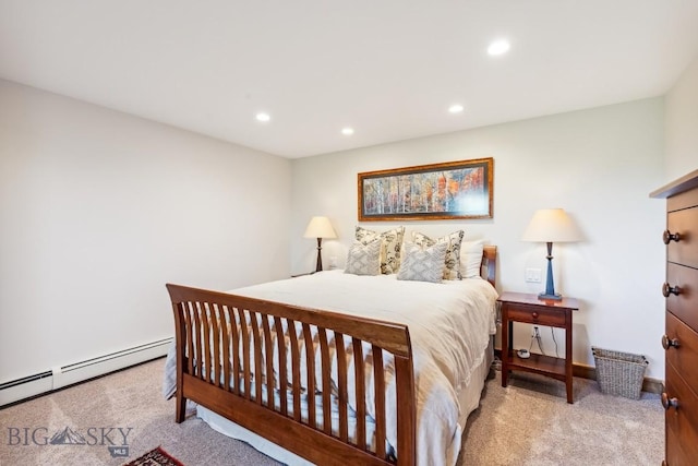 2594 Star Ridge Rd, Bozeman, MT 59715 - carpeted bedroom featuring baseboard heating and recessed lighting