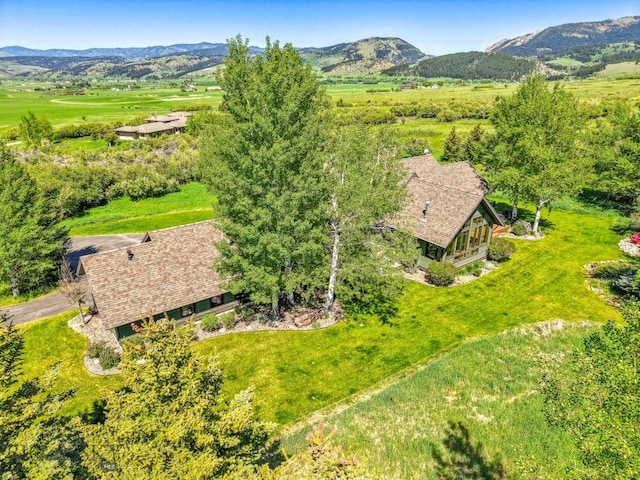 2594 Star Ridge Rd, Bozeman, MT 59715 - aerial view of property and surrounding area with a mountainous background