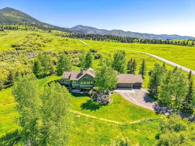 2594 Star Ridge Rd, Bozeman, MT 59715 - view from above of property featuring a mountainous background