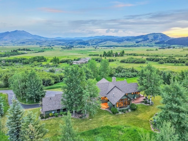 2594 Star Ridge Rd, Bozeman, MT 59715 - view from above of property with a mountain backdrop
