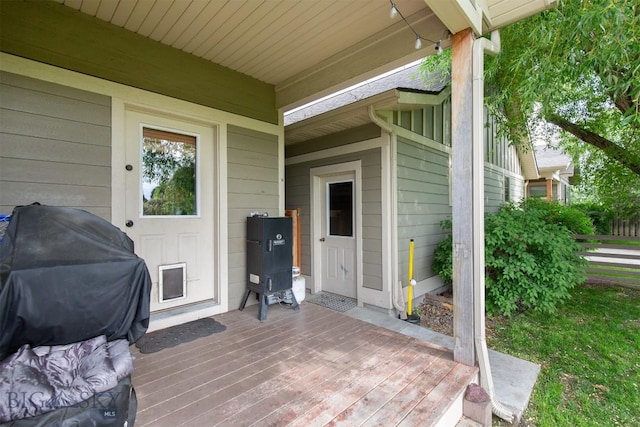 975 Jessie Way, Bozeman, MT 59715 - wooden terrace featuring grilling area