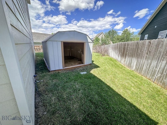 2475 Rose St, Bozeman, MT 59718 - fenced backyard with a storage shed