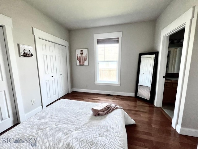 2475 Rose St, Bozeman, MT 59718 - bedroom featuring wood finished floors and a closet