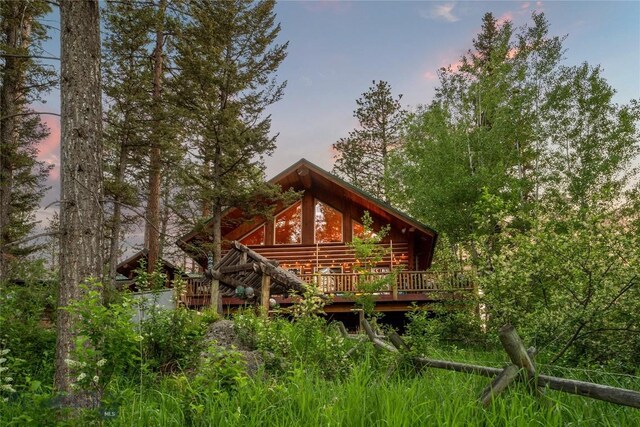 1561/1563 Colorado Gulch Dr, Helena, MT 59601 - back of property featuring a wooden deck