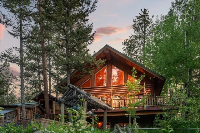 1561/1563 Colorado Gulch Dr, Helena, MT 59601 - back of house featuring a deck