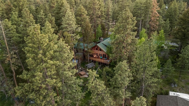 1561/1563 Colorado Gulch Dr, Helena, MT 59601 - view of subject property with a heavily wooded area