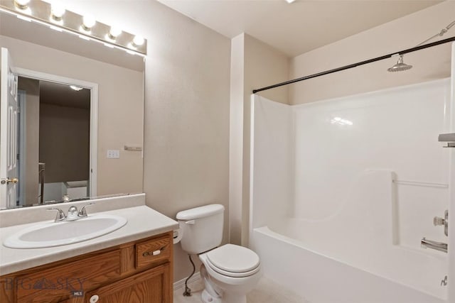 2603 Snapdragon, Bozeman, MT 59718 - bathroom featuring vanity, bathtub / shower combination, toilet, and baseboards
