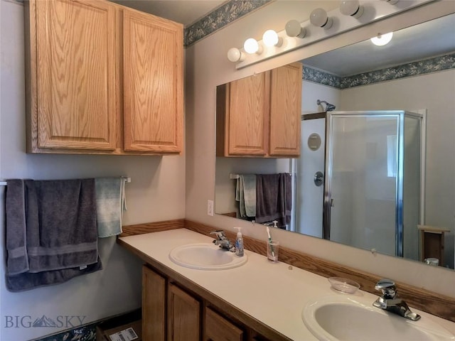 1006 E Missoula, Belgrade, MT 59714 - full bath with a shower stall and double vanity