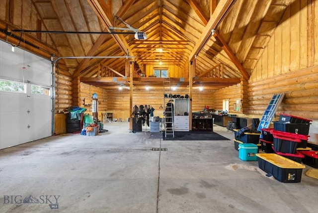 1380 Glacier View Dr, Deer Lodge, MT 59722 - garage featuring a garage door opener