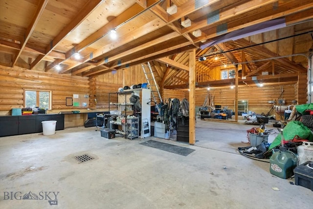 1380 Glacier View Dr, Deer Lodge, MT 59722 - garage featuring a workshop area