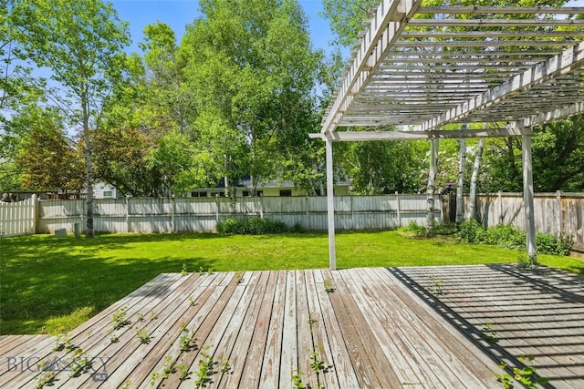 1205 Brentwood, Bozeman, MT 59718 - wooden deck with a pergola
