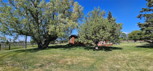 13 Shefield Dr, Ennis, MT 59729 - view of yard featuring a deck
