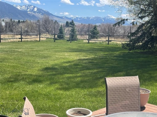 13 Shefield Dr, Ennis, MT 59729 - view of green lawn featuring a mountain view