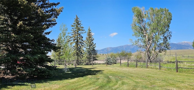 13 Shefield Dr, Ennis, MT 59729 - view of yard with a rural view and a mountain view