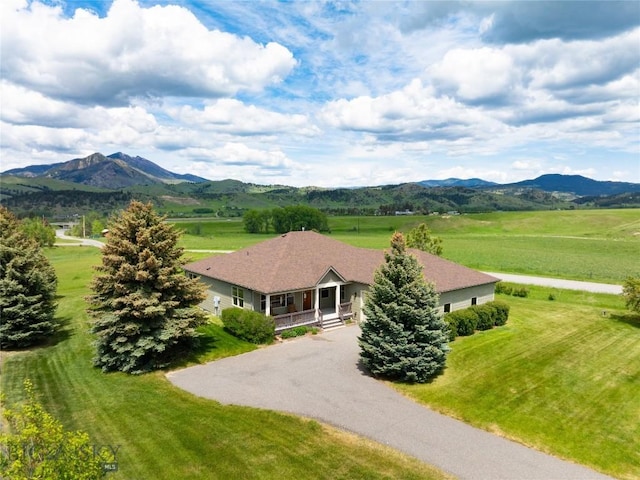 15 Blue Grouse Ct, Bozeman, MT 59715 - aerial view of sparsely populated area with a mountainous background