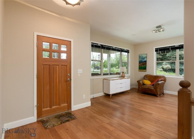 15 Blue Grouse Ct, Bozeman, MT 59715 - foyer entrance featuring light wood-style flooring and baseboards