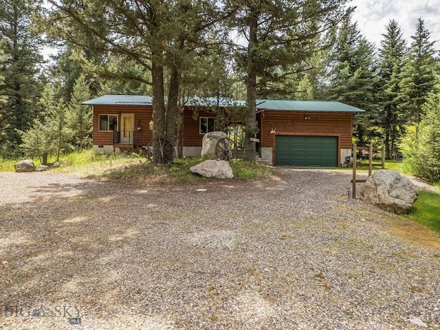 64370 Gallatin Rd, Gallatin Gateway, MT 59730 - rustic home featuring driveway, covered porch, and crawl space