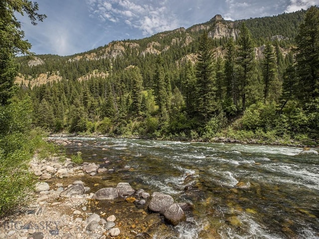 64370 Gallatin Rd, Gallatin Gateway, MT 59730 - view of mountain backdrop with a heavily wooded area