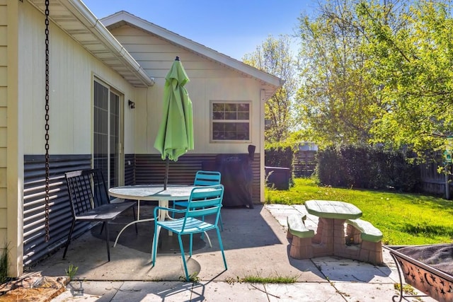 85 Shallow Brook Ln, Belgrade, MT 59714 - view of patio featuring outdoor dining area