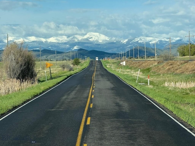 507 Broadway St, Willow Creek, MT 59760 - view of asphalt street with a mountain view and a view of rural / pastoral area