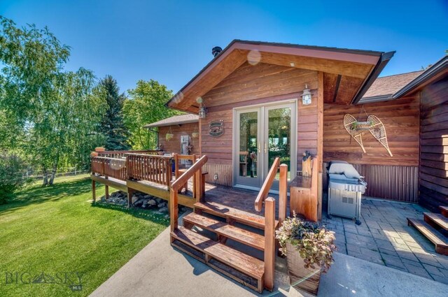 886 Wierda Way, Manhattan, MT 59741 - wooden deck with a patio and a yard