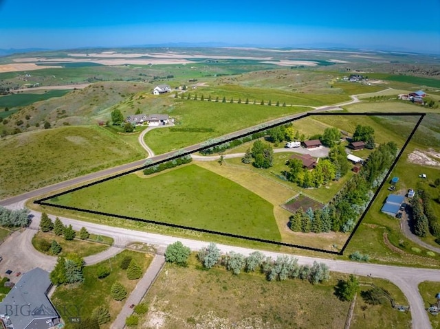 886 Wierda Way, Manhattan, MT 59741 - aerial overview of property's location with rural landscape