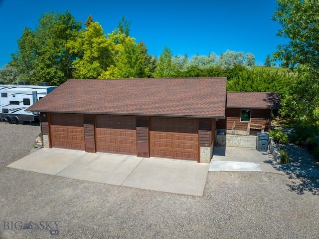 886 Wierda Way, Manhattan, MT 59741 - rustic home with a detached garage and roof with shingles