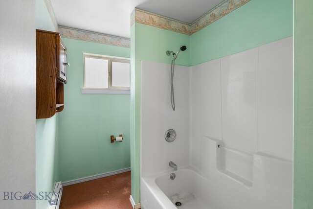 6385 Mt Highway 41, Whitehall, MT 59759 - bathroom featuring shower / bath combination and baseboards