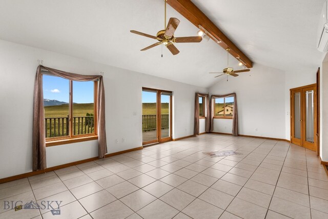 6385 Mt Highway 41, Whitehall, MT 59759 - empty room featuring ceiling fan and light tile patterned floors