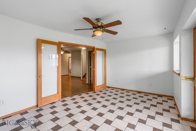 6385 Mt Highway 41, Whitehall, MT 59759 - unfurnished room featuring ceiling fan and baseboards
