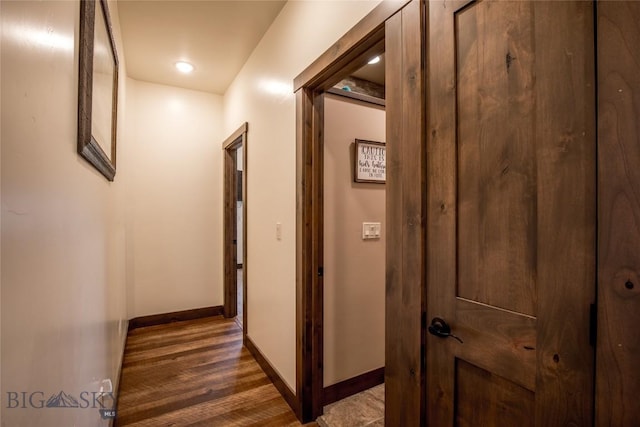 8 Sunset Ct, Ennis, MT 59729 - hall featuring wood finished floors and baseboards