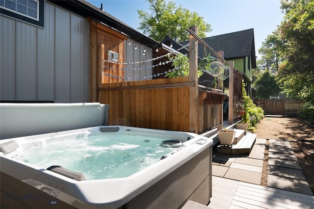 401 S Bozeman Ave, Bozeman, MT 59715 - wooden terrace featuring a hot tub