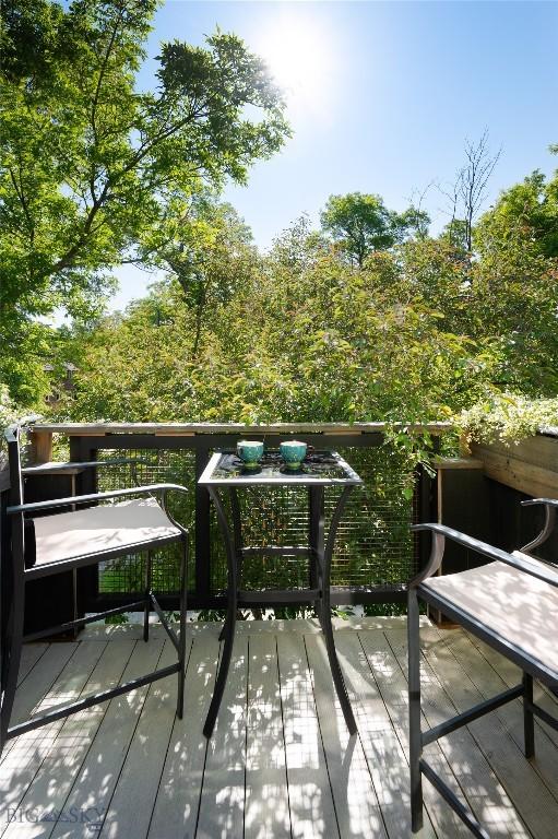 401 S Bozeman Ave, Bozeman, MT 59715 - view of wooden terrace