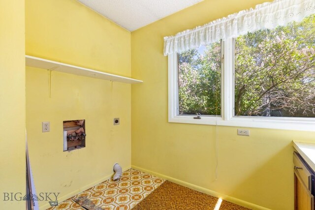 117 Henderson St, Bozeman, MT 59715 - laundry area with baseboards and hookup for an electric dryer