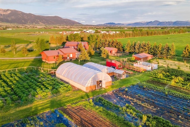 3573 Spain Bridge Rd, Belgrade, MT 59714 - overview of rural landscape with mountains and large plots for crops