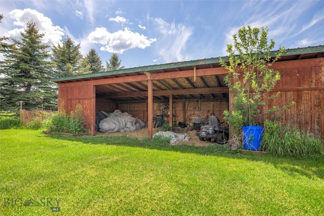 3573 Spain Bridge Rd, Belgrade, MT 59714 - view of pole building featuring a lawn