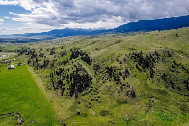 730 US Highway 10 W, Livingston, MT 59047 - drone / aerial view of a mountain backdrop