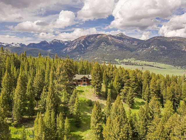 725 Sandhill Rd, Big Sky, MT 59716 - view of mountain backdrop featuring a forest