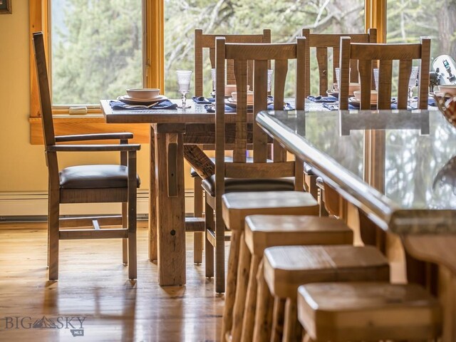 725 Sandhill Rd, Big Sky, MT 59716 - dining room featuring wood finished floors