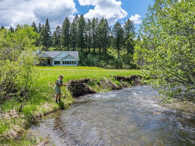 13011 Cottonwood Canyon Rd, Bozeman, MT 59718 - exterior space with a heavily wooded area