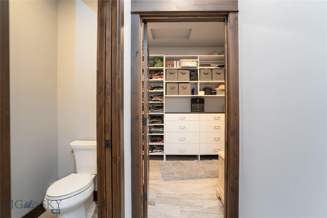 13011 Cottonwood Canyon Rd, Bozeman, MT 59718 - bathroom with toilet and a walk in closet