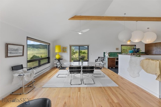 145 Spring Creek Hills Rd, Livingston, MT 59047 - dining space with wood finished floors