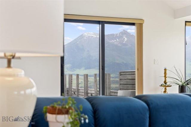 145 Spring Creek Hills Rd, Livingston, MT 59047 - living room with a mountain view and plenty of natural light