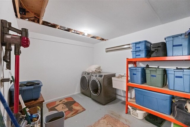 145 Spring Creek Hills Rd, Livingston, MT 59047 - laundry room with washing machine and clothes dryer