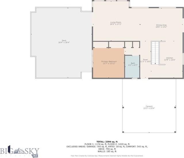 145 Spring Creek Hills Rd, Livingston, MT 59047 - view of property floor plan