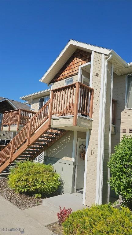 835 Forestglen Unit H, Bozeman, MT 59718 - view of home's exterior featuring a balcony