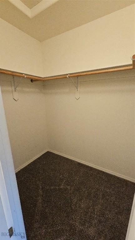 835 Forestglen Unit H, Bozeman, MT 59718 - walk in closet with dark colored carpet